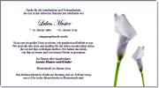Trauer Danksagungen selber designen