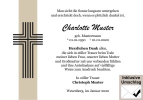 Danksagungskarten drucken