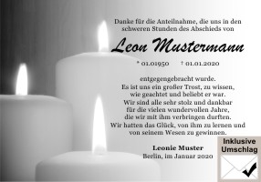Danksagungskarten persönlich