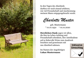 Danksagungskarten gestalten