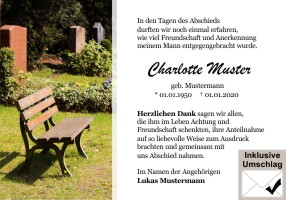 Danksagungskarten handgefertigt