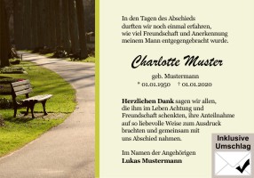 Danksagungskarten individuell