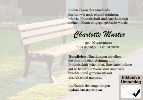 Danksagungskarten exklusiv