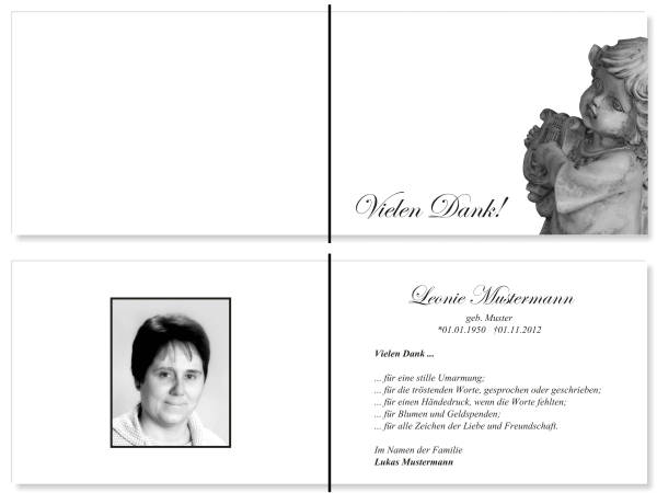  Danksagungskarten Trauer