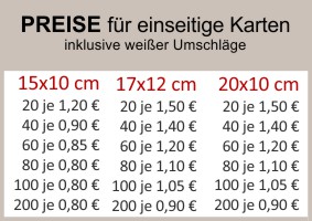 Zahlarten und Preise